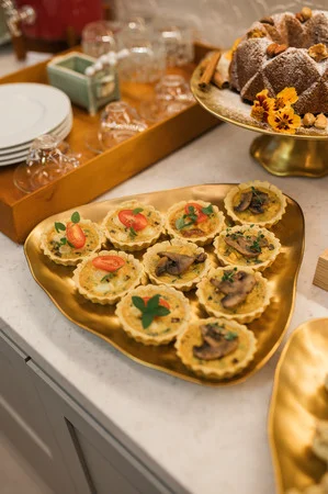 Mini quiches de espinafre